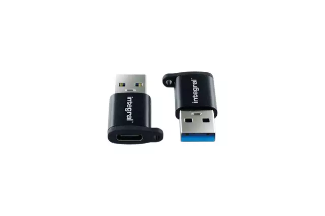 Een Adapter Integral USB-C naar USB-A 2-pack koop je bij De Joma BV