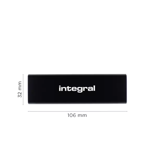 Een SSD Integral USB-C extern portable 3.2 1TB koop je bij All Office Kuipers BV