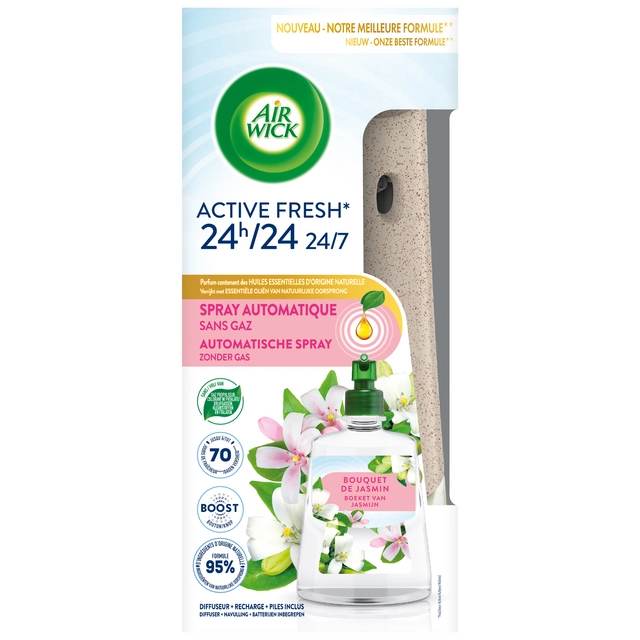 Een Luchtverfrisser AirWick AF Jasmine Bouquet Starter Kit 228ml koop je bij Continu Kantoor