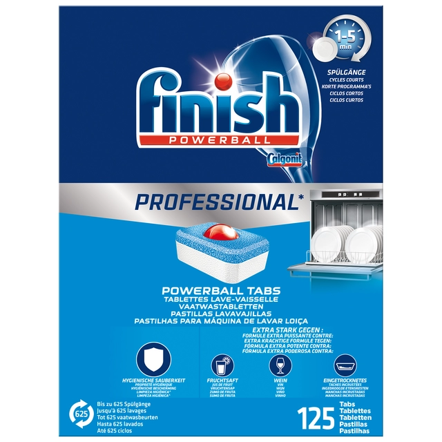 Een Vaatwastabletten Finish Professional Tabs 125 st koop je bij VDP Office