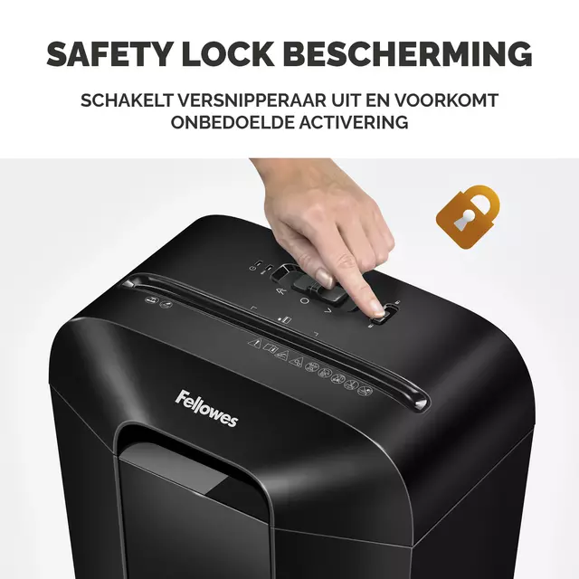 Een Papiervernietiger Fellowes Powershred LX50 snippers 4x37mm zwart koop je bij De Joma BV