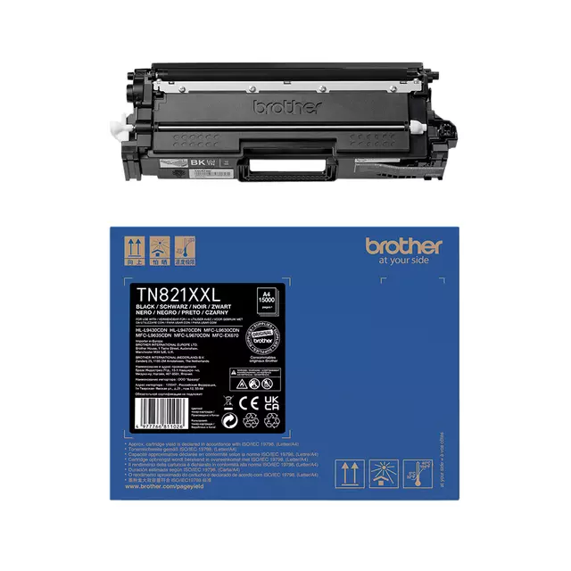 Een Toner Brother TN-821XXLBK zwart koop je bij Continu Kantoor