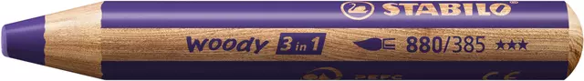Een Kleurpotloden STABILO 880 woody 3 in 1 multitalent violet koop je bij De Joma BV