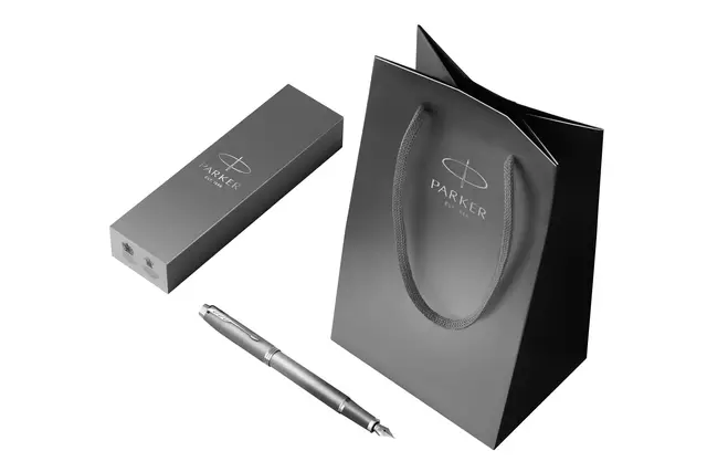 Een Vulpen Parker IM Rituals grey CT medium koop je bij Kantorice office & business supplies