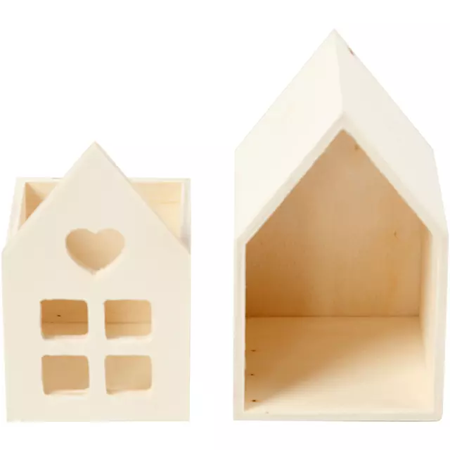Een Huis met lade Creativ Company 10.8x6.8 cm hout koop je bij De Joma BV