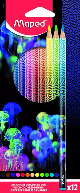 Een Kleurpotlood Maped Deepsea Paradise set à 12 kleuren koop je bij De Joma BV