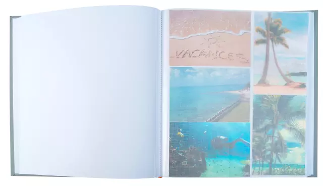 Een Fotoalbum Exacompta 29x32cm 60 witte pagina's Ellipse grijs koop je bij De Joma BV
