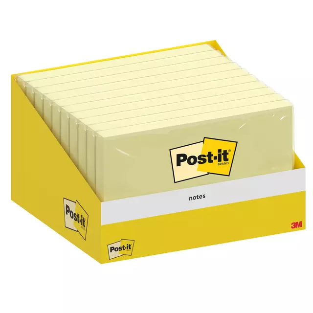 Een Memoblok 3M Post-it 6830 Notes76x127mm Canary Yellow koop je bij iPlusoffice