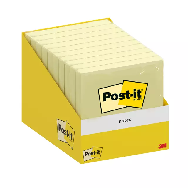 Een Memoblok 3M Post-it 6820 76x76mm Notes Canary Yellow koop je bij De Joma BV