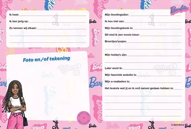 Een Vriendenboek Interstat Barbie koop je bij De Joma BV