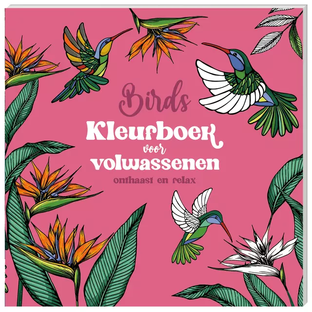 Een Kleurboek voor volwassenen Interstat Birds koop je bij Friese Schrijfkamer