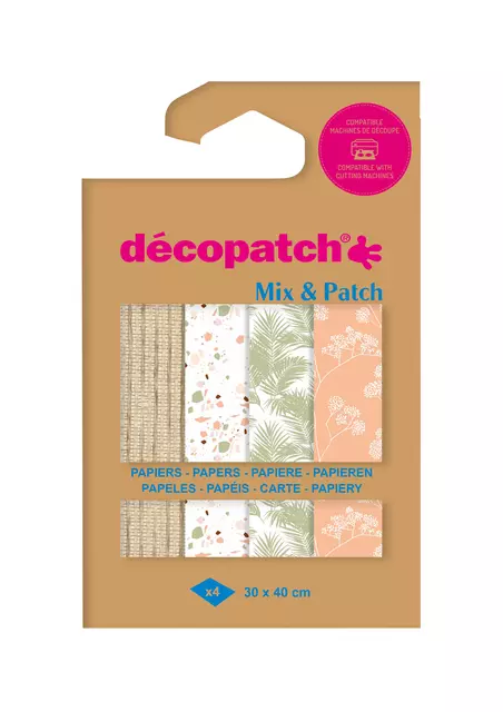 Een Hobbypapier Décopatch 30x40cm set à 4 vel thema Terracotta koop je bij Deska Alles voor Kantoor