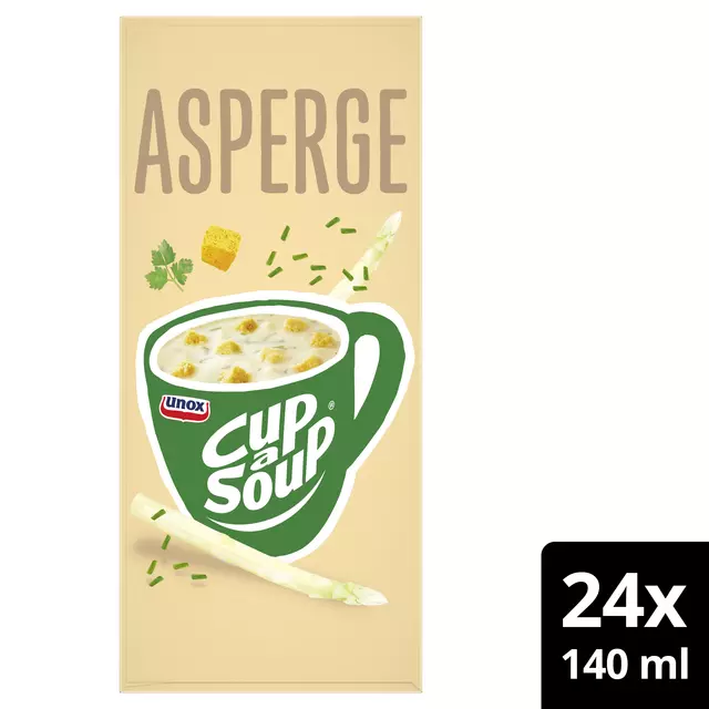 Een Cup-a-Soup Unox asperge 24x140ml koop je bij iPlusoffice