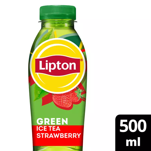 Een Frisdrank Lipton Ice Tea green straw petfles 500ml koop je bij Egner kantoorspecialisten