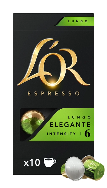 Een Koffiecups L'Or espresso Lungo Elegante 10 stuks koop je bij All Office Kuipers BV