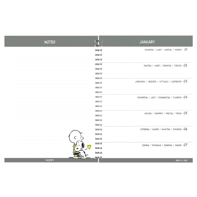 Een Agenda 2025 Lannoo bureau Peanuts 7dagen/2pagina's koop je bij iPlusoffice