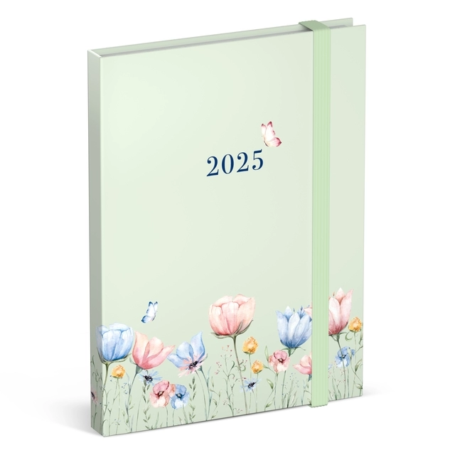 Een Agenda 2025 Lannoo Flowers watercolour green 7dagen/2pagina's koop je bij De Joma BV
