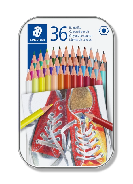 Een Kleurpotloden Staedtler 175 6kantig 36 st ass koop je bij Egner kantoorspecialisten