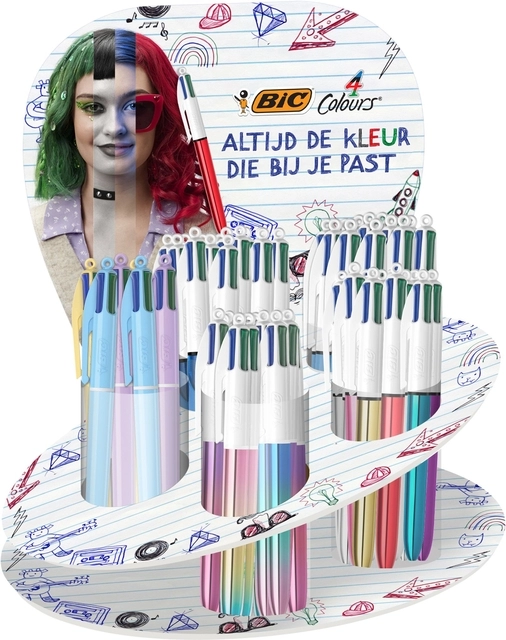 Een Display leeg Bic tbv 4kleuren balpen koop je bij WinkelVolWinkels