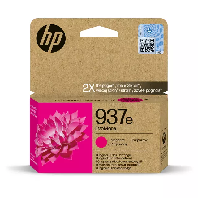 Een Inktcartridge HP 4S6W7NE 937E Evomore rood koop je bij All Office Kuipers BV