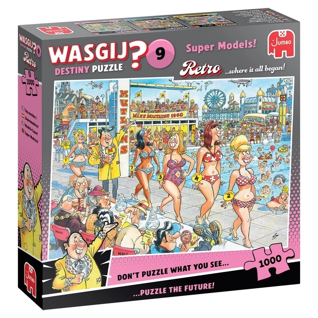 Een Wasgij Retro Destiny 9 - Super Models! 1000 st koop je bij De Joma BV