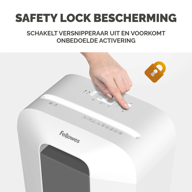 Een Papiervernietiger Fellowes Powershred LX25 snippers 4x37mm wit koop je bij Friese Schrijfkamer