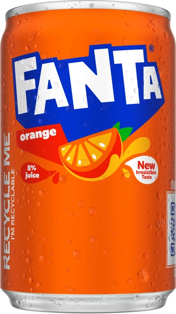 Een Frisdrank Fanta orange blik 150ml koop je bij De Joma BV