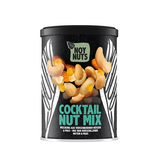 Een Cocktailnoten NoyNuts mix blik 100 gram koop je bij Romijn Office Supply