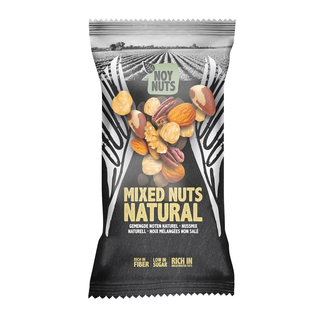 Een Noten NoyNuts naturel mix zak 45 gram koop je bij Kantoorboekhandel Van Atten