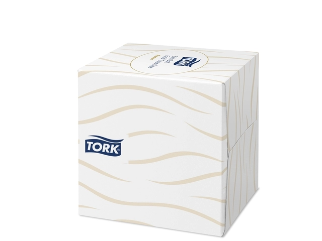 Facial tissues Tork extra zacht premium 2-laags 100vel kubus wit 140278