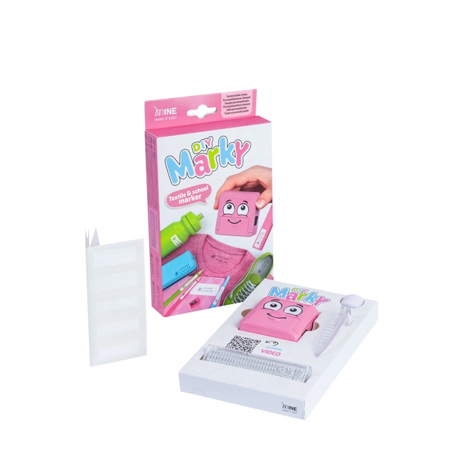 Textielstempel Colop My Marky met voucher roze