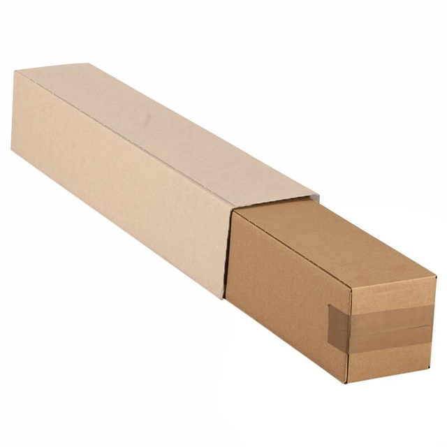 Een Vierkante koker IEZZY 750x120x120mm bruin bodem koop je bij Kantorice office & business supplies