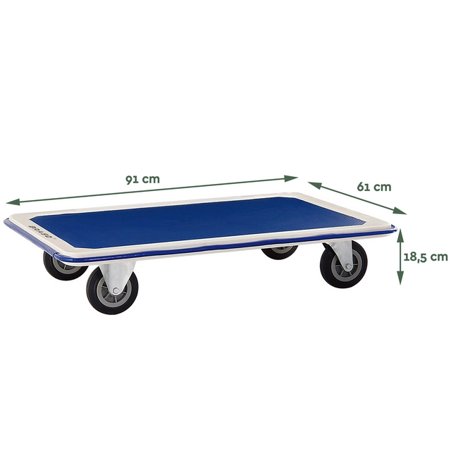 Een Transportkar BRASQ zonder duwbeugel 300kg koop je bij van Kerkvoorde & Hollander B.V.