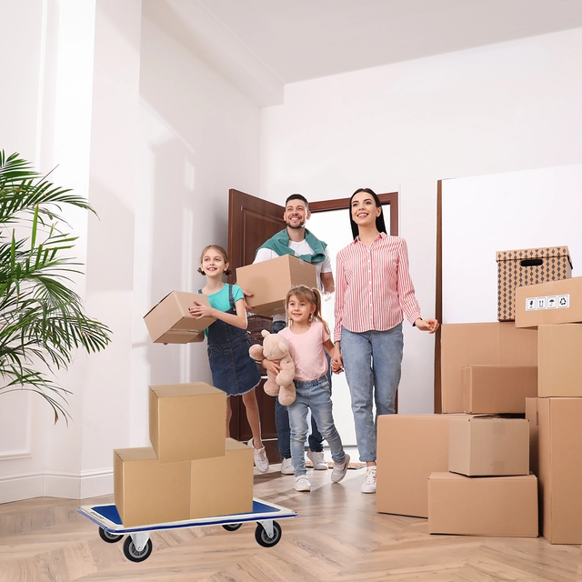 Een Transportkar BRASQ zonder duwbeugel 300kg koop je bij All Office Kuipers BV