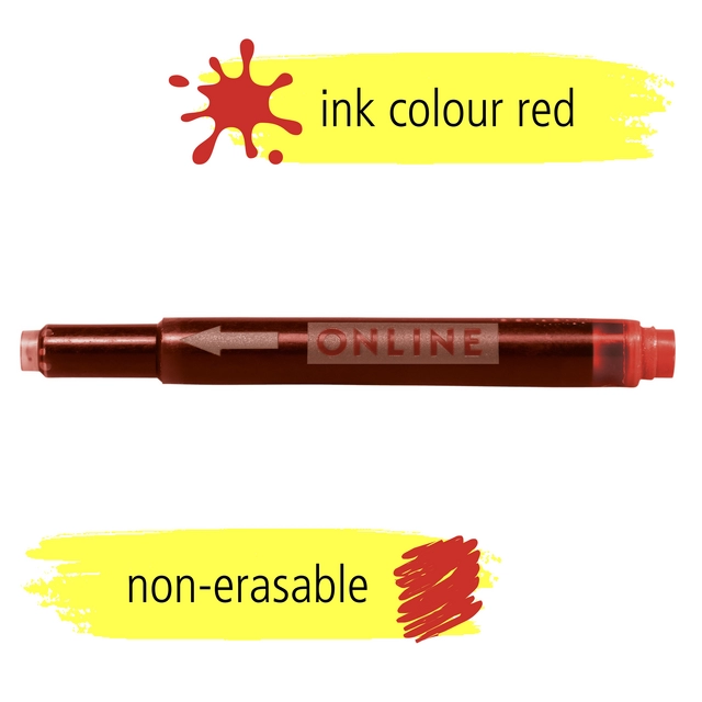 Een Inktpatroon Online Kombi rood doos à 5 stuks koop je bij Quality Office Supplies