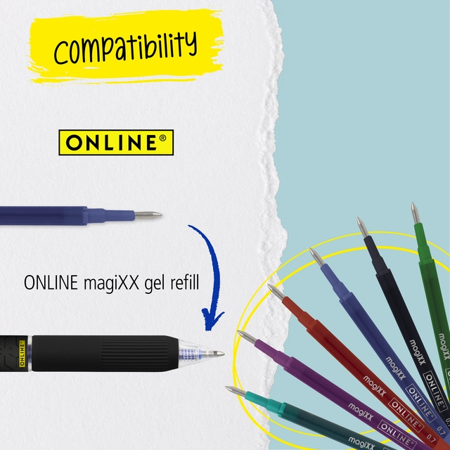 Een Gelschrijver Online Magixx Fun Dreams 0.7mm assorti koop je bij Clippz! Office Supplies