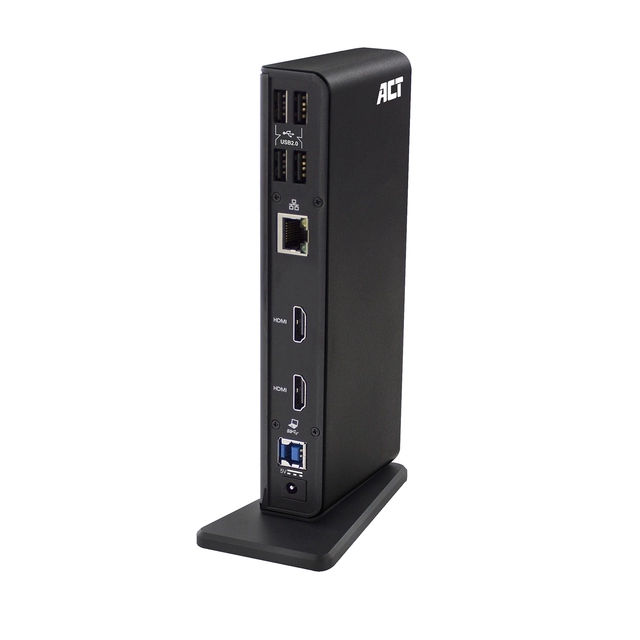 Een Dockingstation ACT USB-C Dual Monitor met laadpoort koop je bij De Joma BV
