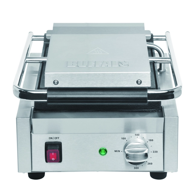 Een Contactgrill Buffalo Bistro groef RVS koop je bij Quality Office Supplies