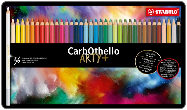 Een Kleurpotloden STABILO CarbOthello kalkpastel assorti blik à 36 stuks koop je bij De Rijk Kantoorshop