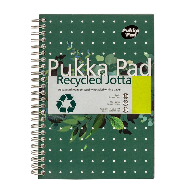 Een Notitieboek Pukka Jotta A5 lijn 110pag 80gr gn koop je bij All Office Kuipers BV