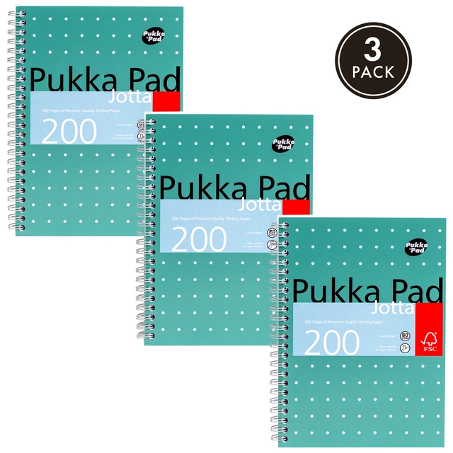 Een Notitieboek Pukka Pad Jotta A5 lijn 200 pagina's 80gr groen koop je bij Romijn Office Supply