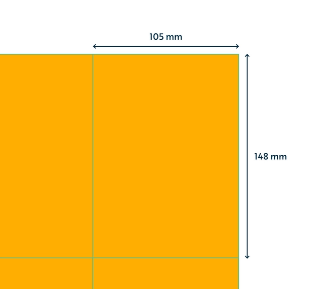 Een Etiket Rillprint 105x148mm fluororanje 400 etiketten koop je bij De Rijk Kantoorshop