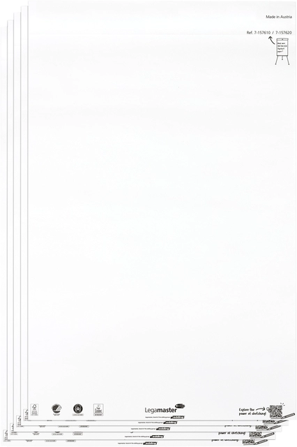 Een Flipoverpapier Legamaster SKETCH ECO blanco 5x 20 vellen koop je bij Clippz! Office Supplies