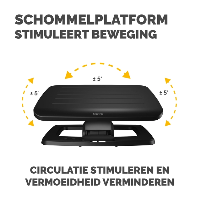 Een Voetensteun Fellowes Hana LT zwart koop je bij VDP Office