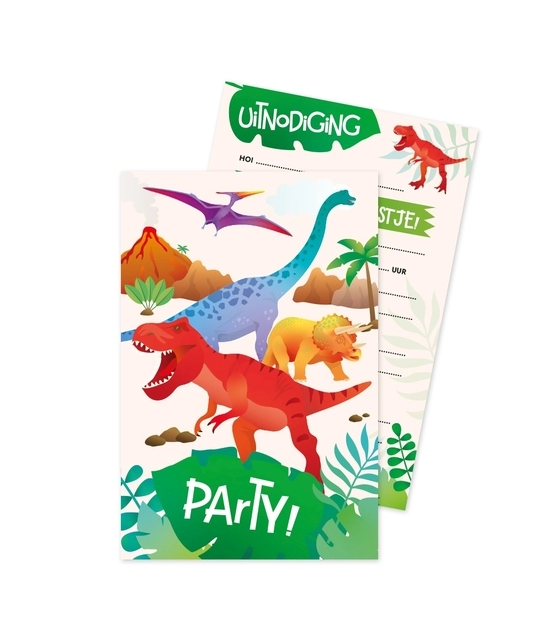 Een Uitnodigingskaarten Dino koop je bij Kantorice office & business supplies