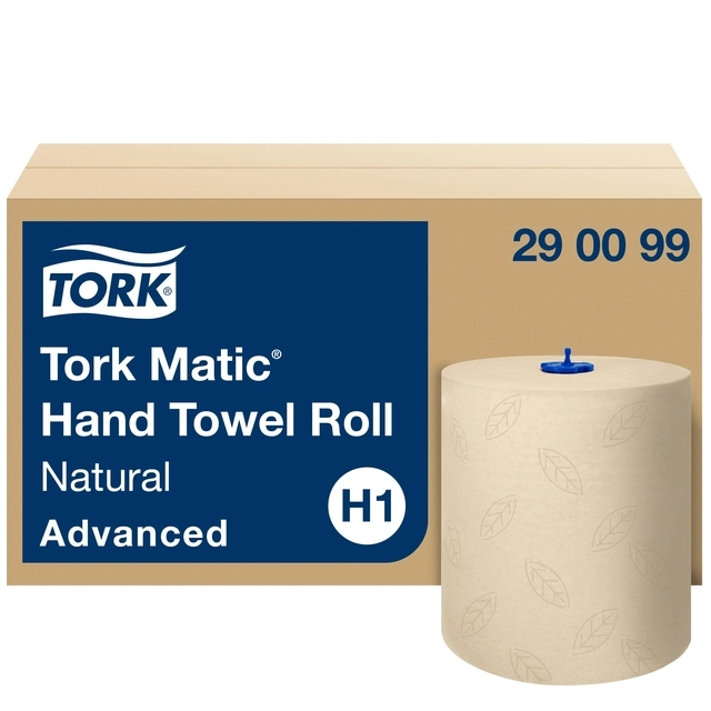 Een Handdoekrol Tork H1 Matic Advanced 2-laags 150m naturel 290099 koop je bij Egner kantoorspecialisten