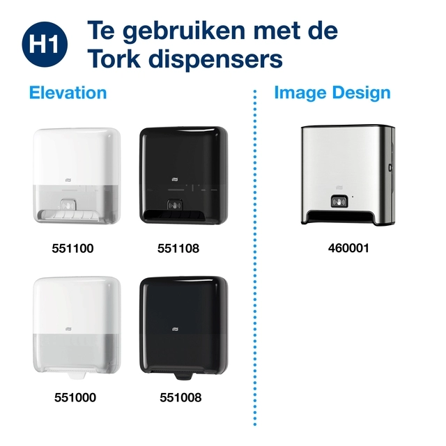 Een Handdoekrol Tork H1 Matic Advanced 2-laags 150m naturel 290099 koop je bij Egner kantoorspecialisten