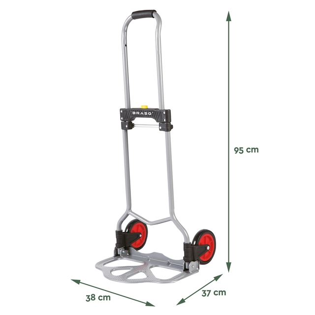 Een Steekwagen BRASQ Inklapbaar HT60 incl. bagagespin 60Kg koop je bij Mado BV