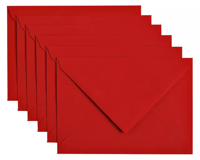 Een Envelop Papicolor C6 114x162mm rood koop je bij Schellen Boek- en Kantoorboekhandel