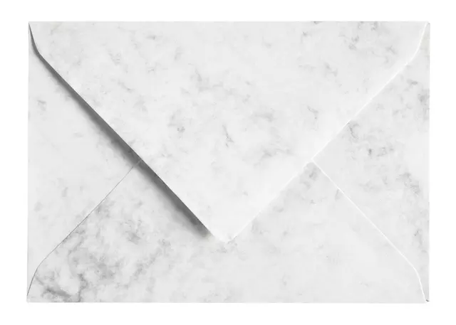 Een Envelop Papicolor C6 114x162mm marble grijs koop je bij All Office Kuipers BV